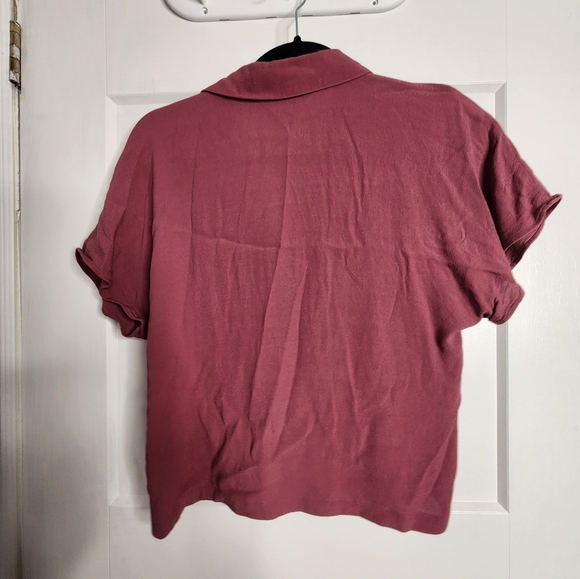 Wilfred Free berry cropped button up - Picture 3 of 3